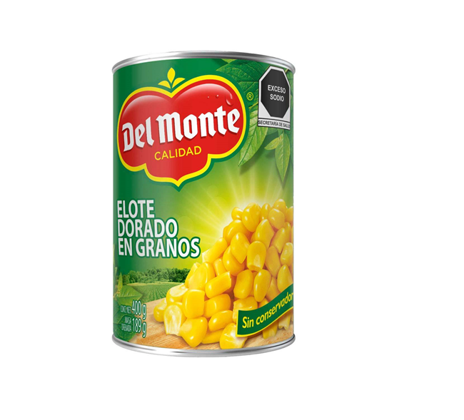 Elote Entero Dorado Del Monte 400gr