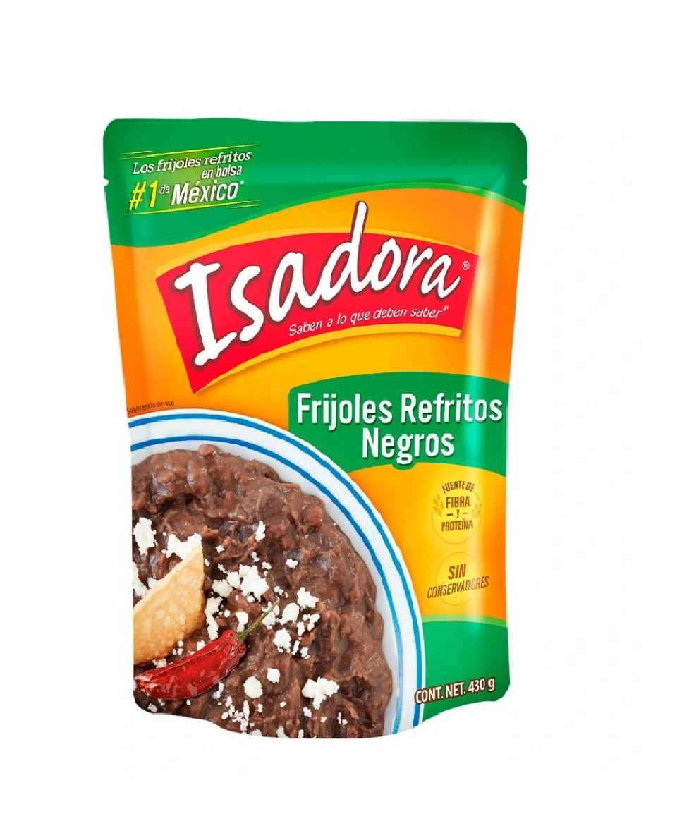 Frijoles Isadora Negros Refritos 430g