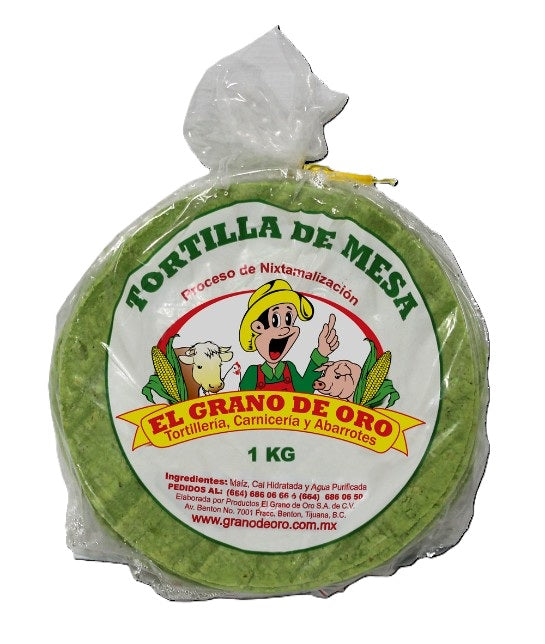Tortilla de Maiz con Nopal (1kg)