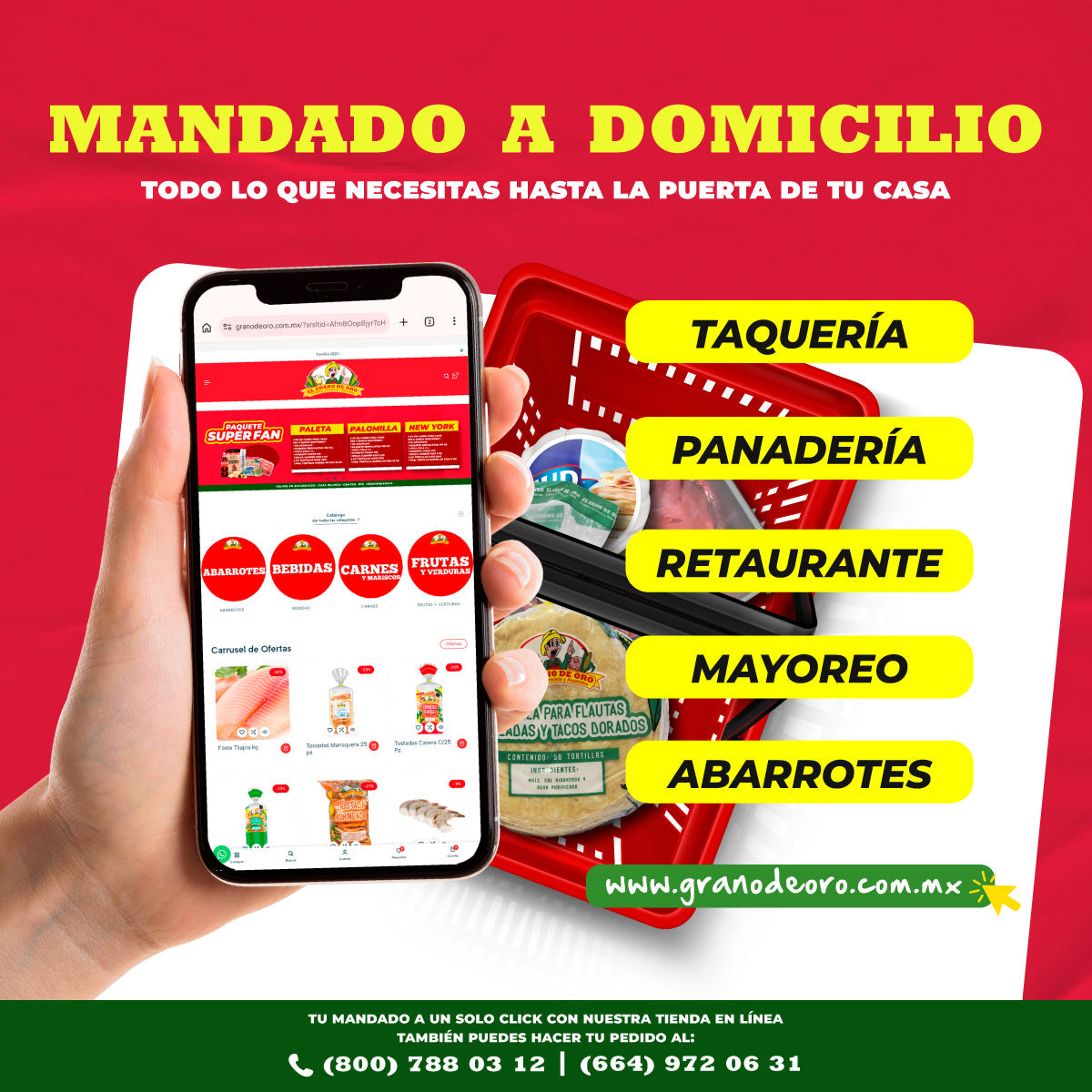 Abarrotes en plataformas