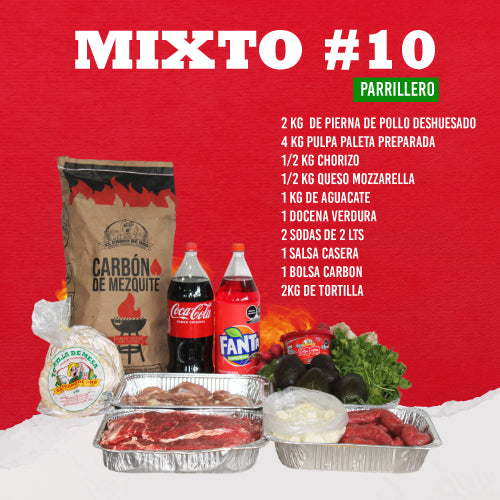 Paquete Mixto #10 Parrillero