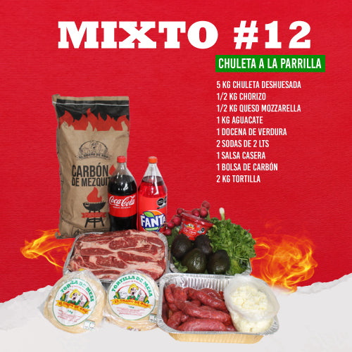 Paquete #12 Chuleta A La Parrilla