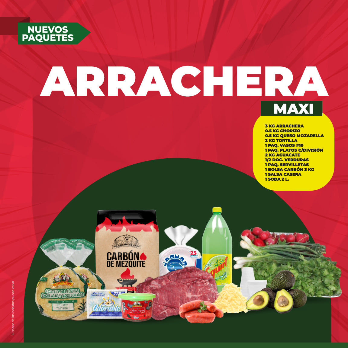 Paquete Arrachera Maxi