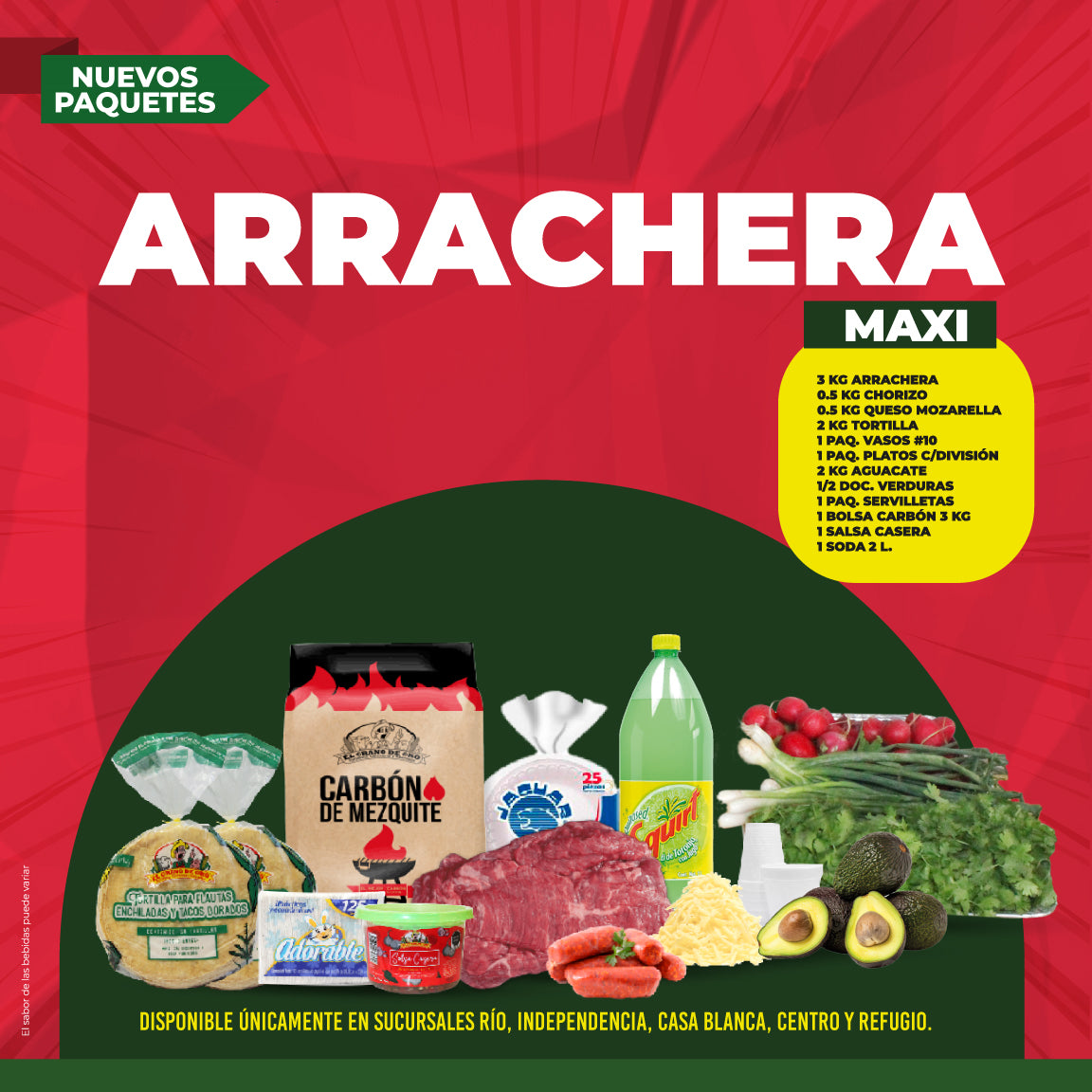 Paquete Arrachera Maxi