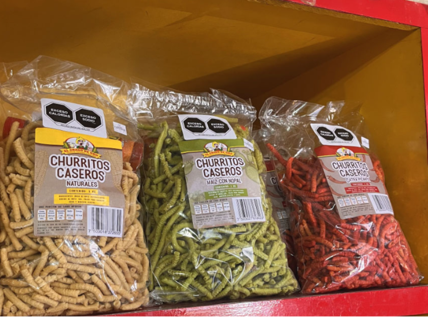 Churritos de ajonjoli y chile GDO 300 GR