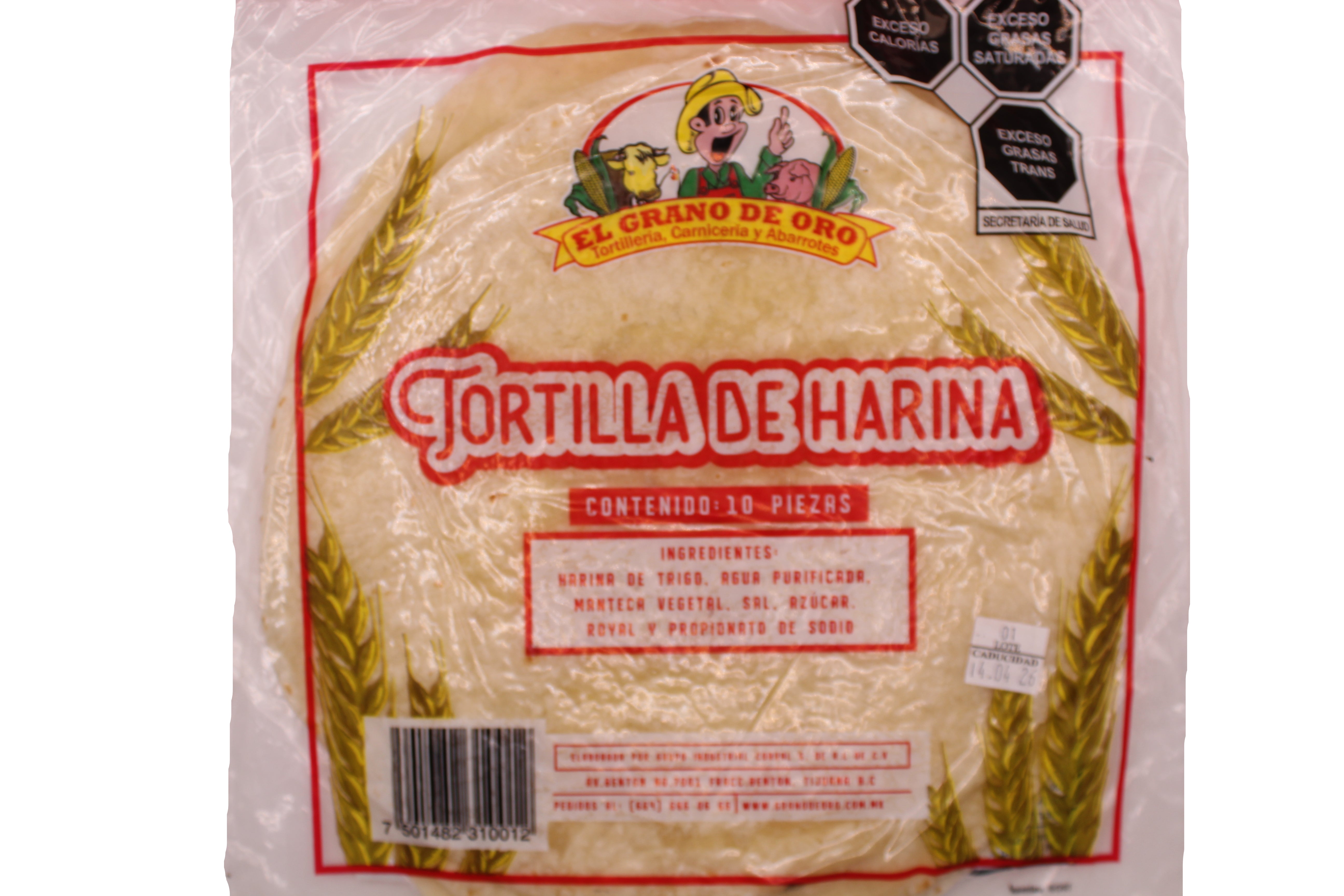 Tortilla de harina # 12 p/burrito Pq