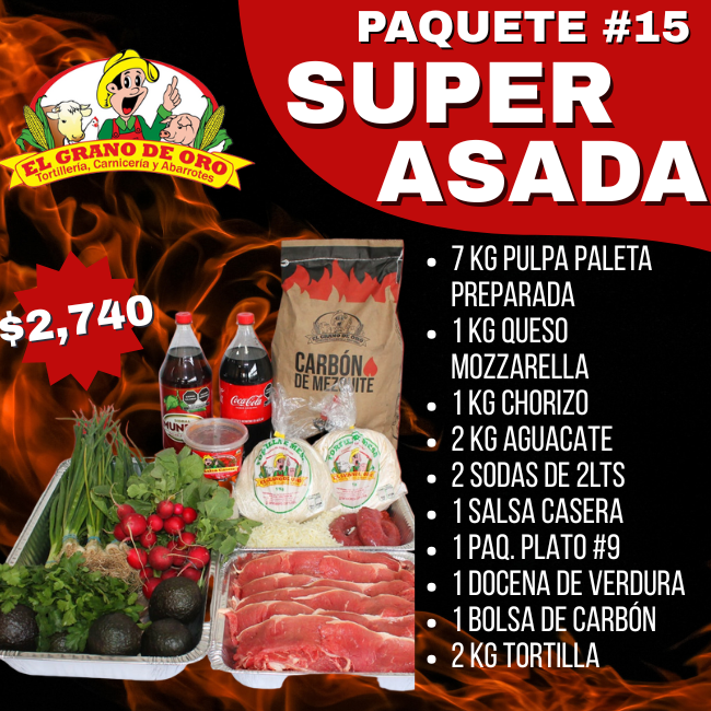 Paq #15 Super Asada