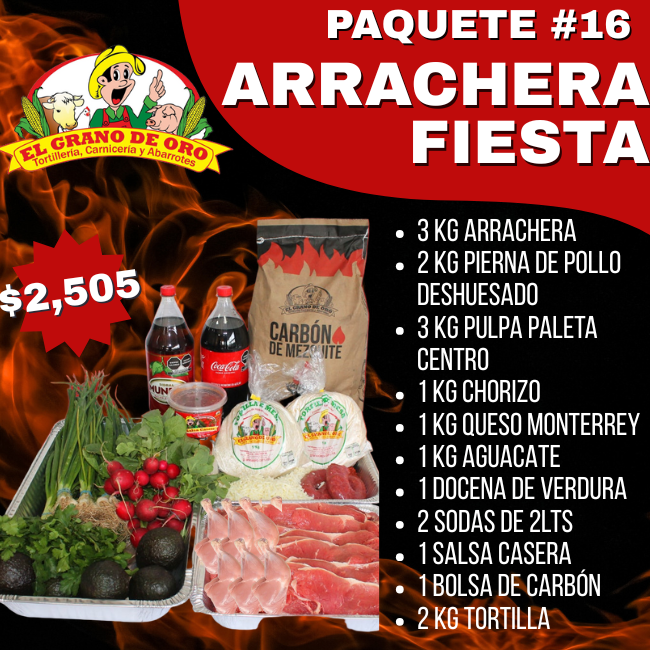Paq Mix #16 Arrachera Fiesta