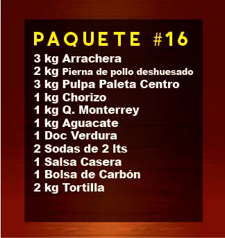 Paq Mix #16 (3Kg Arrachera-3Kg Paleta)