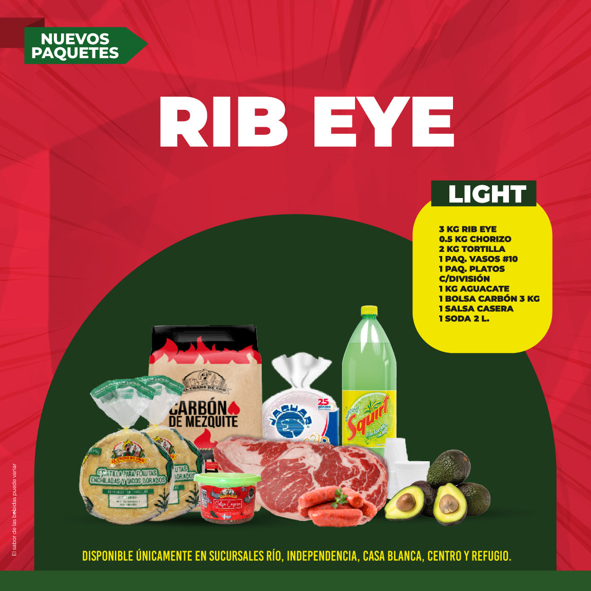 Paquete Rib Eye Light