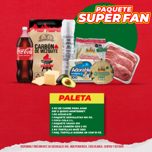 Paquete Super Fan pulpa paleta