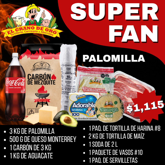 Paquete Super Fan Palomilla