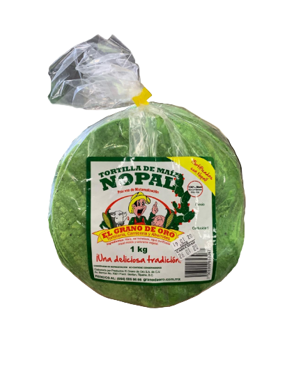 Tortilla de Maiz con Nopal (1kg)
