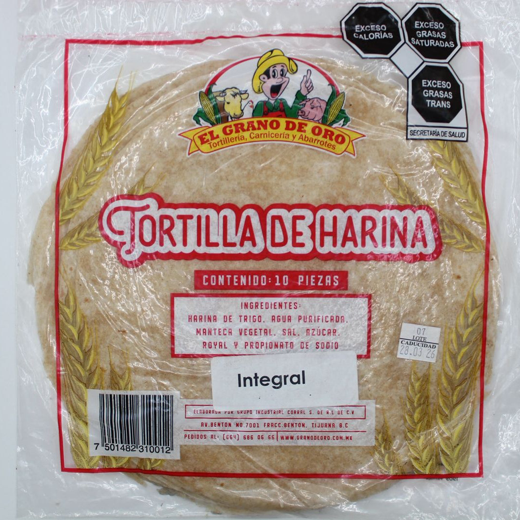 Tortilla de harina #10 C/10 pz