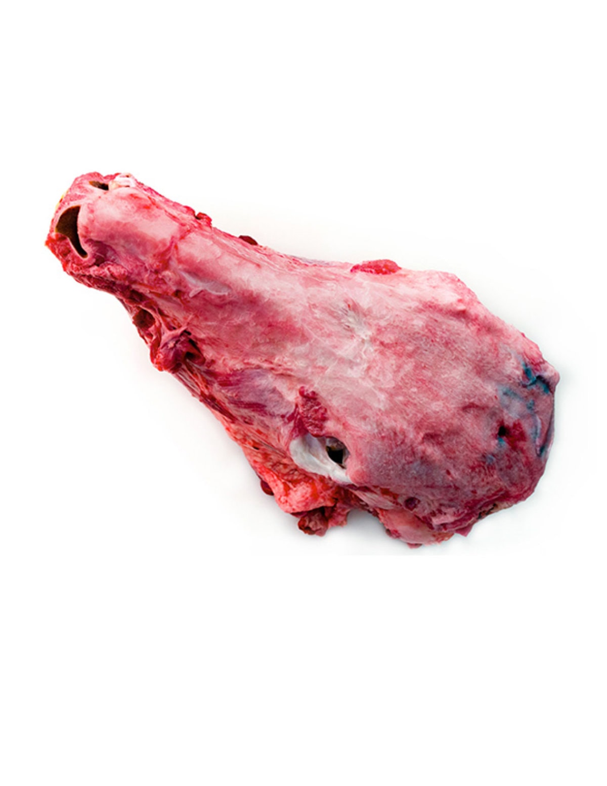 Cabeza de res cruda con lengua pza