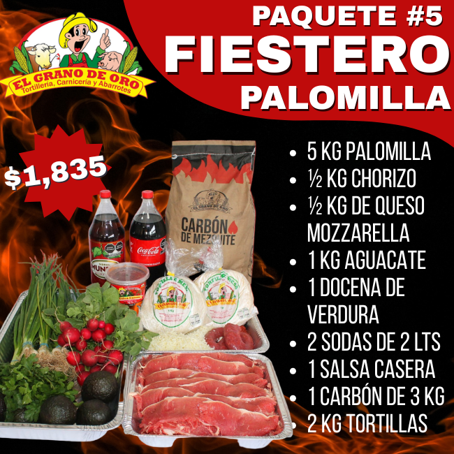 Paq #5 Fiestero Palomilla
